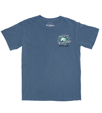 Blue Have an Iced Day Ski T-Shirt Front