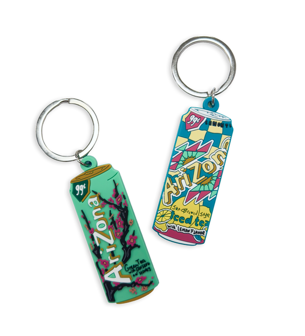 Double-Sided Iced Tea Keychain