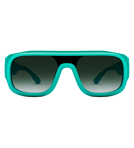 Elegant Teal Sunglasses with Case Medium - Large Glasses Case - Chic Black Faux Leather w  main image 4