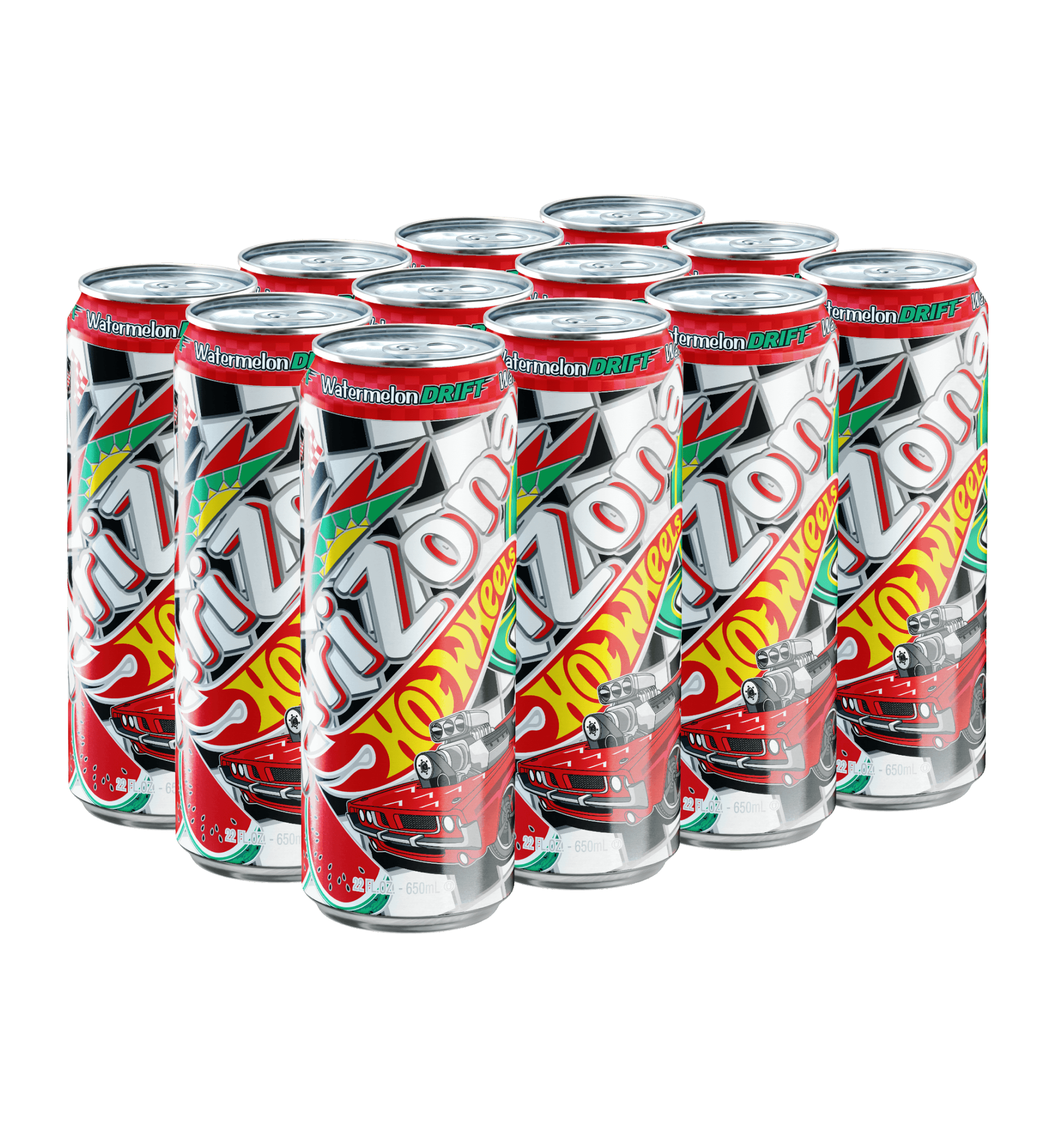 Watermelon Drift Black and White Tea | 22 oz. Big Can / 12-pack