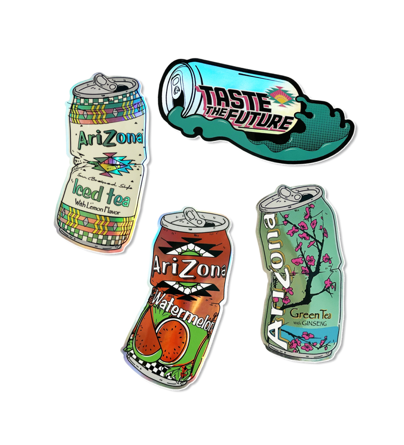 AriZona Crushed Can 4-Piece Sticker Set – DrinkAriZona