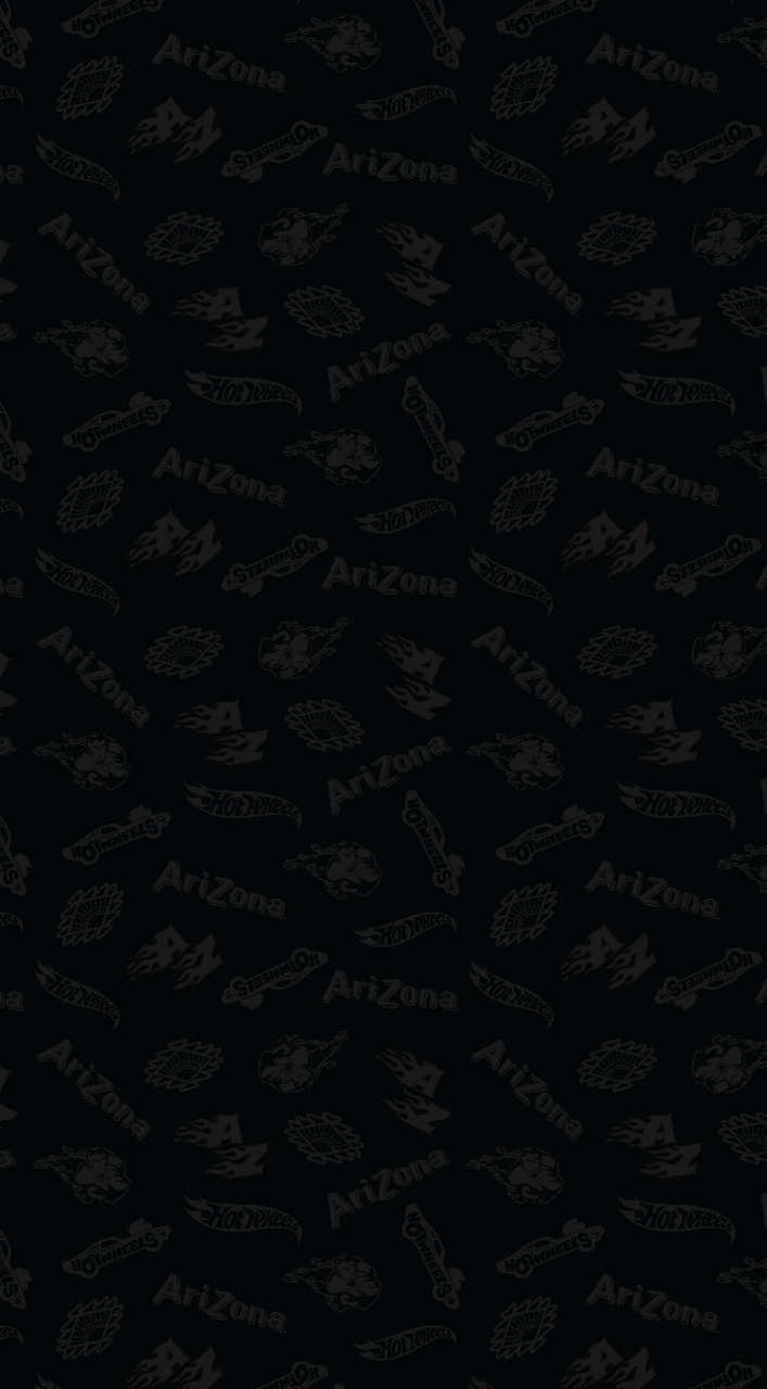 Black background with repeated 'Arizona' logo pattern