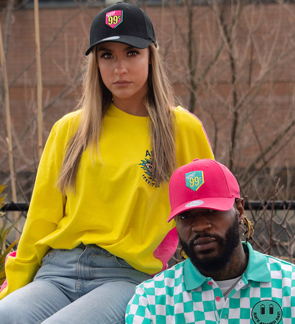 Mitchell & Ness Flexfit Hats - Yellow / Aqua - Shop AriZona