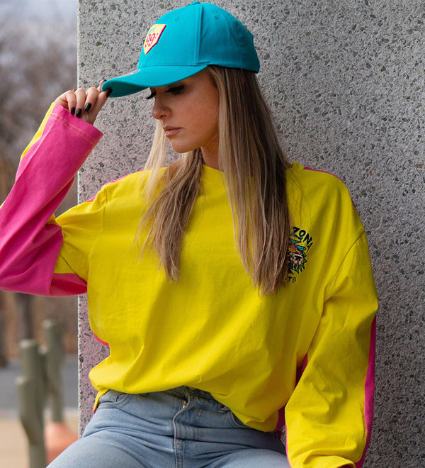 Mitchell & Ness Flexfit Hats - Yellow / Aqua - Shop AriZona