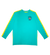 Color Block T-Shirt - Skater Teal/Yellow Long Sleeve