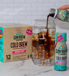 Arizona cold brew concentrate pour lifestyle