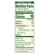 Diet peach tea 20oz tallboy nutritional label