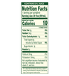 Diet raspberry tea 20oz tallboy nutritional label