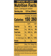 Rx energy 20oz tallboy nutritional label