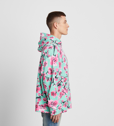 Az blossom hoodie model side view