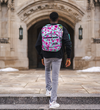 Az cherry blossom backpack model from back