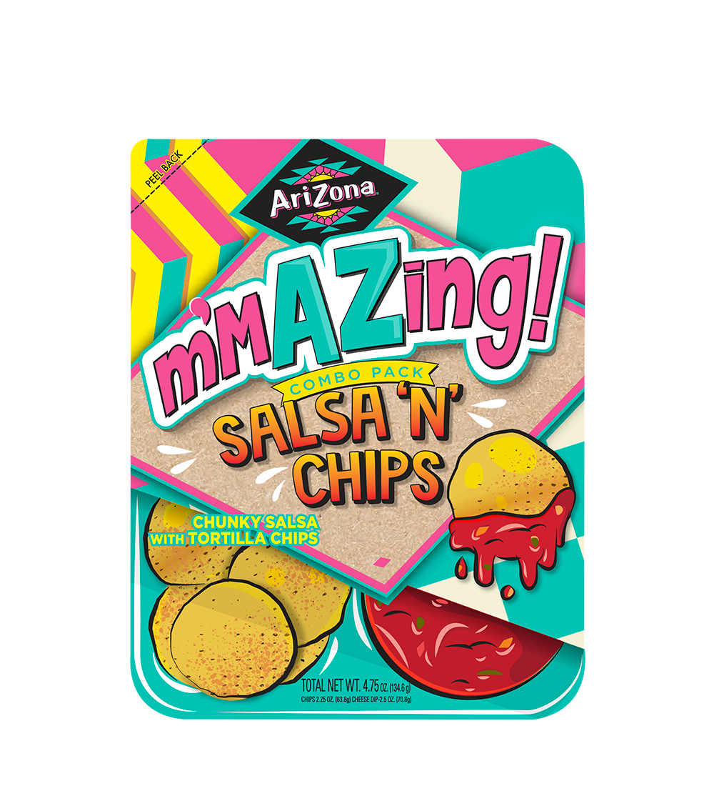 Salsa 'n' Chips 12 Pack of 4.75oz Trays