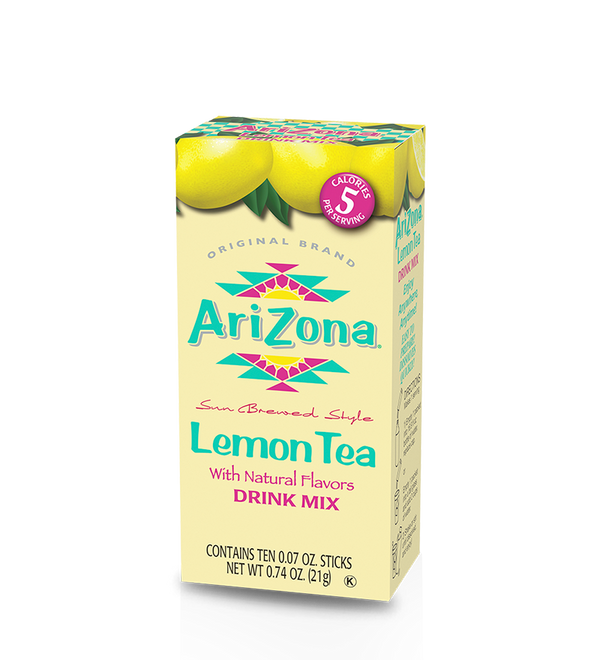 AriZona Iced Tea - Lemon Tea Free Powder Stix - Case of - Shop AriZona