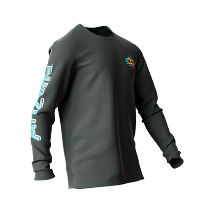 Az t30 whos thirsty long sleeve grey front side view.webp