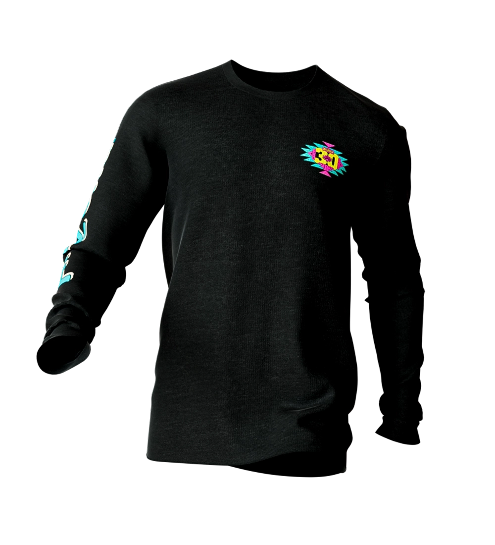 Who's Thirsty Long Sleeve Tee - Black