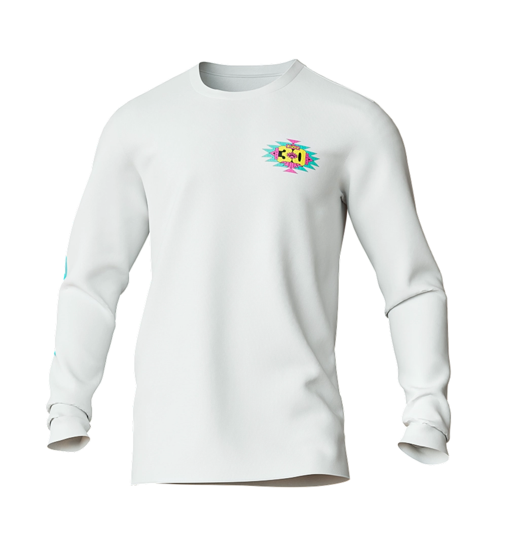 Who's Thirsty Long Sleeve Tee - White